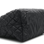 Nylon Quilted Large Coco Cocoon Tote Black