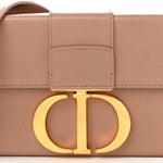 Smooth Calfskin Micro 30 Montaigne Flap Bag Pale Pink