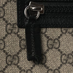 GG Supreme Monogram Flat Messenger Bag Black