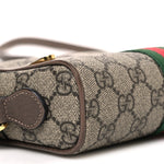 GG Supreme Monogram Web Mini Ophidia Shoulder Bag Brown