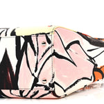 Canvas Graffiti Floral Printed Medium Lady Dior Multicolor