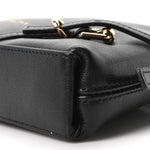 Tumbled Calfskin Nano Voyou Bag Black