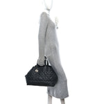 Calfskin Macrocannage Large Toujours Black