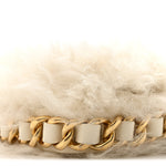 Fantasy Fur CC Mini Flap Bag White