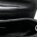 Nappa Vertical Matelasse Small Maxi Horsebit Chain Shoulder Bag Black