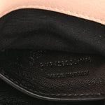 Sheepskin Matelasse Chevron Monogram Medium College Bag Rose Poudre