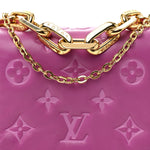 Lambskin Embossed Monogram Coussin Belt Bag Orchid