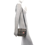 Goyardine Coeur Belvedere II PM Messenger Bag Black