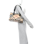 Supernova Check Small Nickie Tote Black