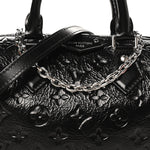 Calfskin Monogram Saga Speedy Trunk 20 Black