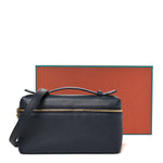 Grained Calfskin L19 Extra Pocket Pouch Navy