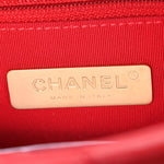 Lambskin Quilted Medium Chanel 19 Flap Red