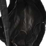 Crinkled Coated Canvas Le Marais Hobo Black