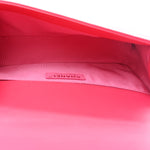 Lambskin Tweed Medium Boy Flap Fuchsia