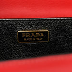 City Calfskin Saffiano Cahier Bag Fuoco Black