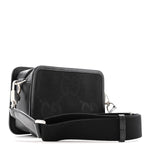 Monogram Jumbo GG Textured Dollar Calfskin Web Mini Crossbody Bag Black