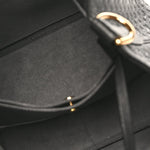Calfskin Nanogram Embossed Neonoe BB Black