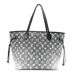 Denim Monogram Jacquard Neverfull MM Grey