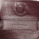 Calfskin Papier Mini A4 Zip Around Tote Rouge Aubergine