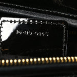 Patent Cannage Large Lady Dior Black