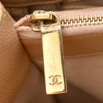 Caviar Quilted Grand Shopping Tote GST Beige Clair