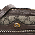GG Supreme Monogram Web Mini Ophidia Shoulder Bag Brown