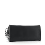 Vegan Leather Small Shopping Bag Black