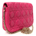 Lambskin Cannage Miss Dior Promenade Pouch Fuchsia