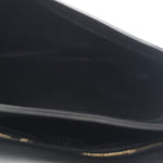 Roxy Calfskin Web Medium Studded Blondie Shoulder Flap Bag Black