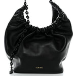 Mellow Nappa Small Monochrome Squeeze Bag Black