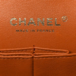 Caviar Quilted Small Double Flap Light Brown