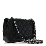 Lambskin Quilted Mini Rectangular Flap Black