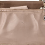 Vinyl Large Lipstick Tote Dark Beige