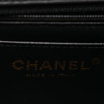 Lambskin Quilted Mini Rectangular Flap Black