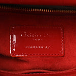 Patent Cannage Small Lady Dior Red