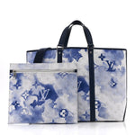Monogram Watercolor New Tote GM Blue