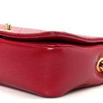 Shiny Lambskin Quilted Small Fashion Therapy Flap Bag Red