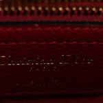 Grained Calfskin Saddle Bag Red