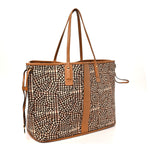 Visetos Large Liz Reversible Shopper Tote Cognac