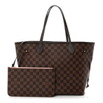 Damier Ebene Neo Neverfull MM Rose Ballerine