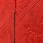 Nappa Intrecciomirage Butterfly Tote Red
