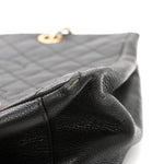 Caviar Quilted Grand Shopping Tote GST Black