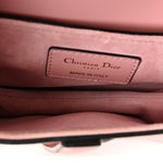 Smooth Calfskin Mini Saddle Bag Antique Pink