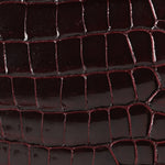 Shiny Porosus Crocodile Birkin 35 Bourgogne