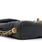 Lambskin Quilted Mini Crush On Chains Flap Bag Grey