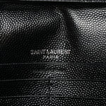 Grain De Poudre Matelasse Chevron Monogram Chain Wallet Black