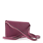 Dollar Calfskin Mini Swing Wallet Bag Purple