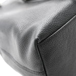 Pebbled Calfskin Medium Soho Chain Shoulder Bag Black