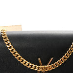 Grain De Poudre Medium Classic Monogram Kate Satchel Black