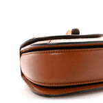 New Canvas Charisma Calfskin Crystal GG Monogram Small Bamboo 1947 Top Handle Bag Camel Ebony